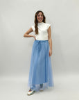 Gonna lunga in tulle comoda