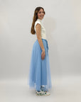 Gonna lunga in tulle comoda