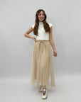 Gonna lunga in tulle comoda