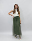 Gonna lunga in tulle comoda