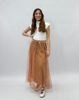 Gonna lunga in tulle comoda