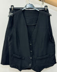 Completo con Gilet e Bermuda a Vita Alta