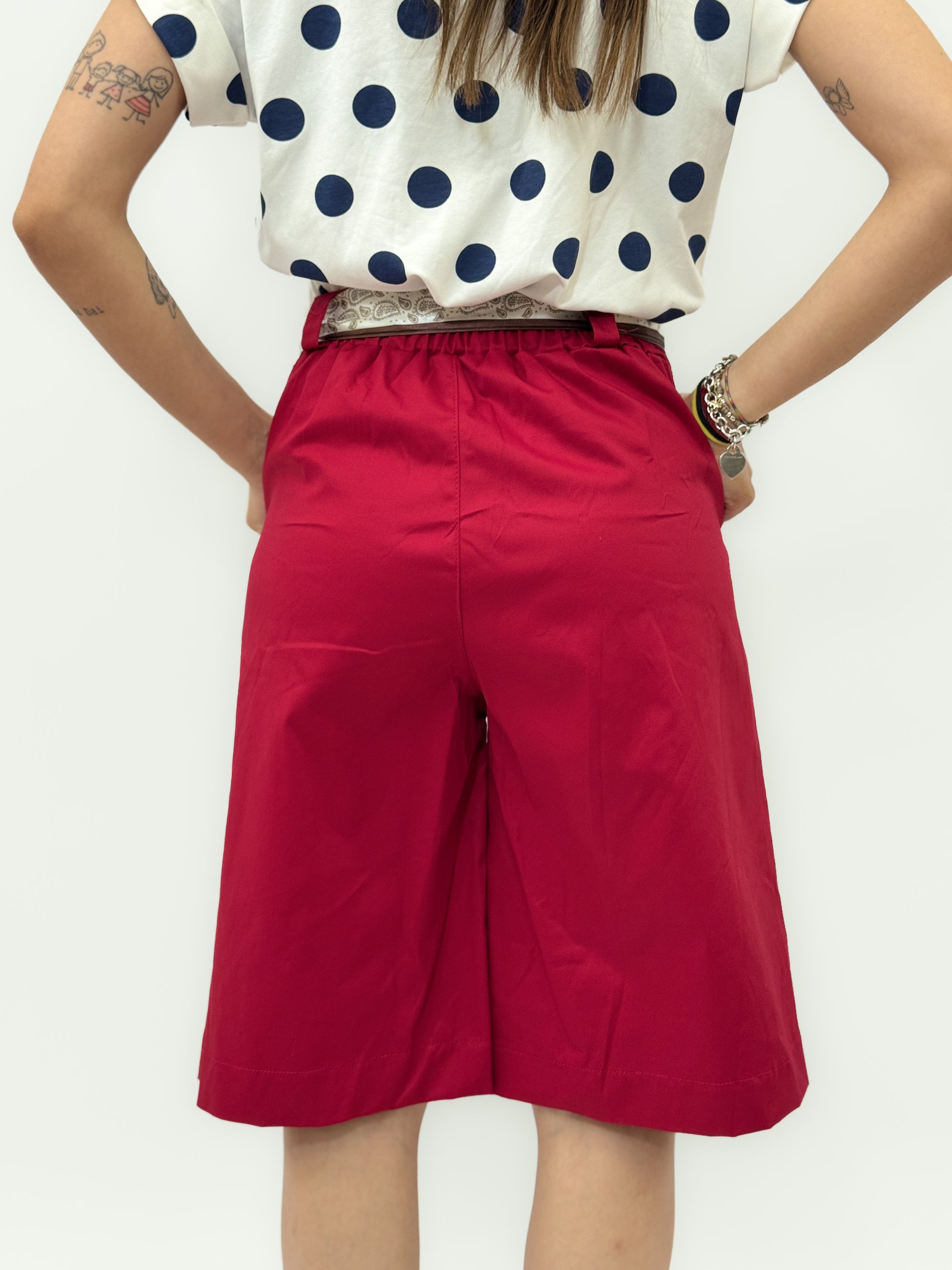 Bermuda Cotone con foulard