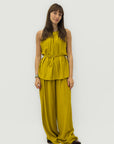 Completo con Top Smanicato e Pantalone Palazzo