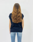 Maglia scollo v lurex