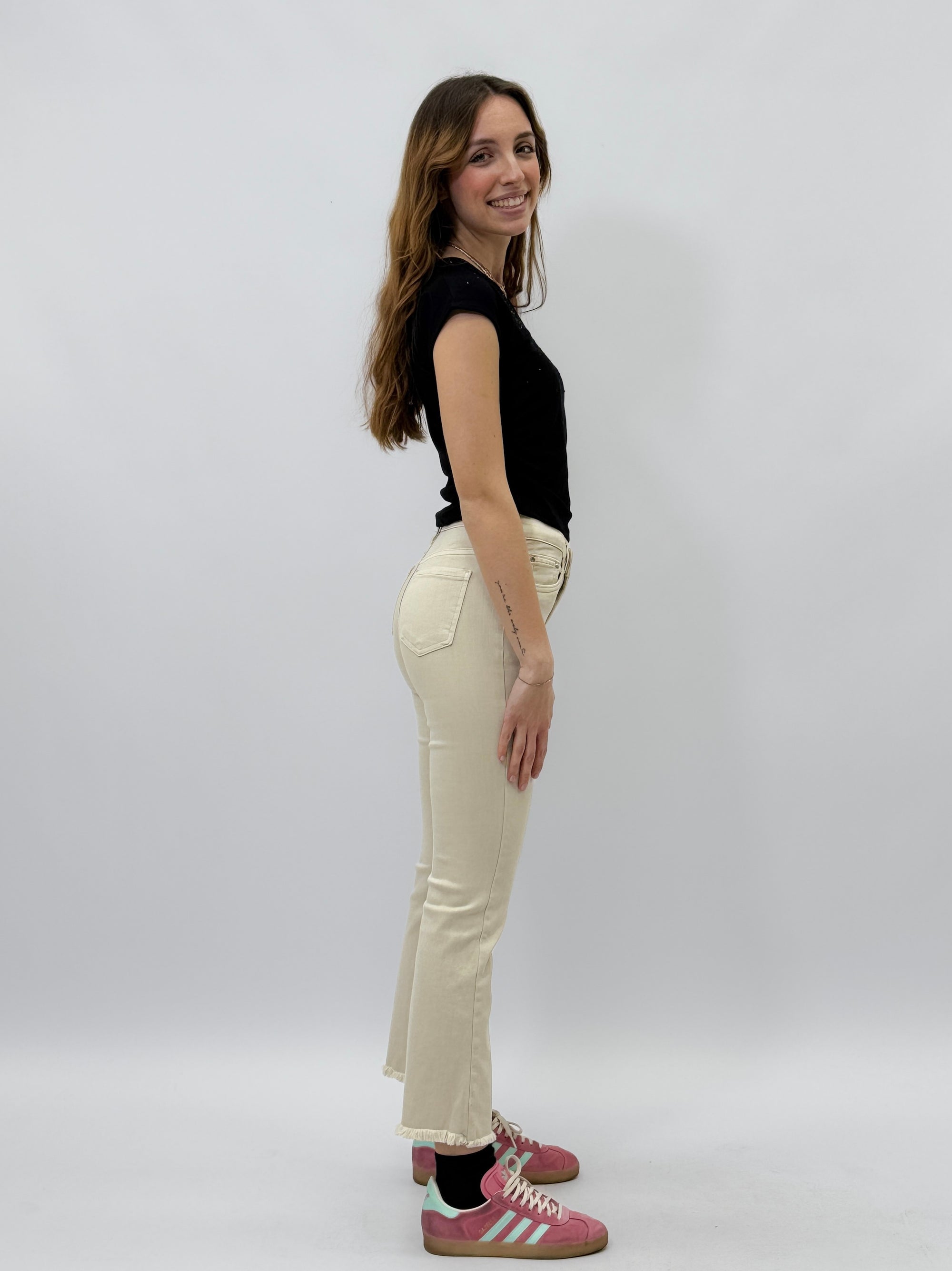 Jeans straight leg elasticizzati
