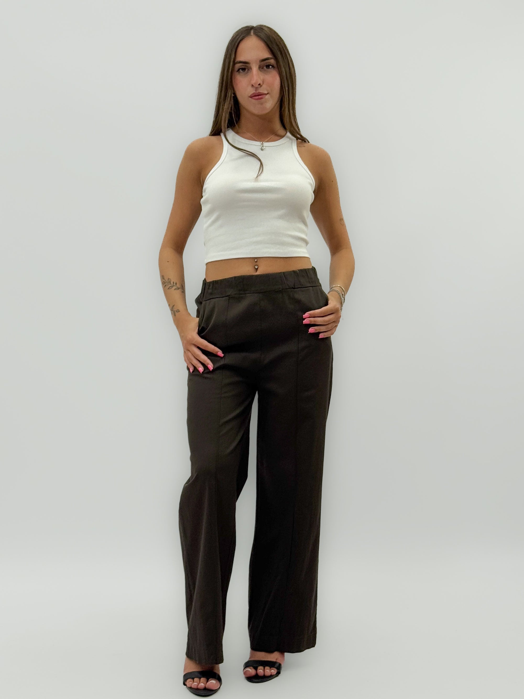 Pantaloni palazzo in cotone