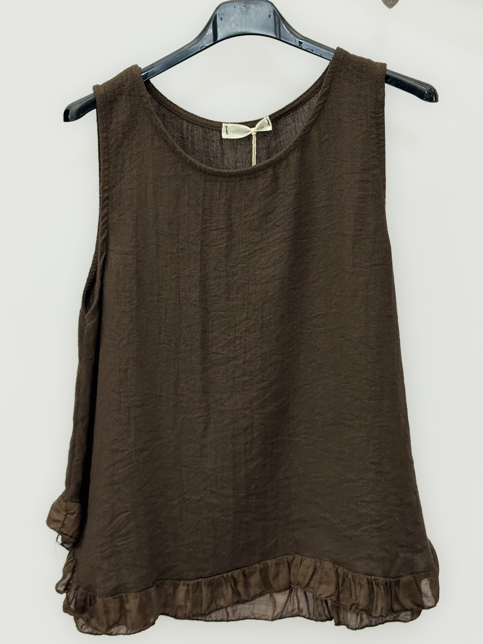 Maglia Smanicata con Balza sul Fondo