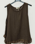 Maglia Smanicata con Balza sul Fondo