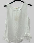 Maglia Smanicata con Balza sul Fondo