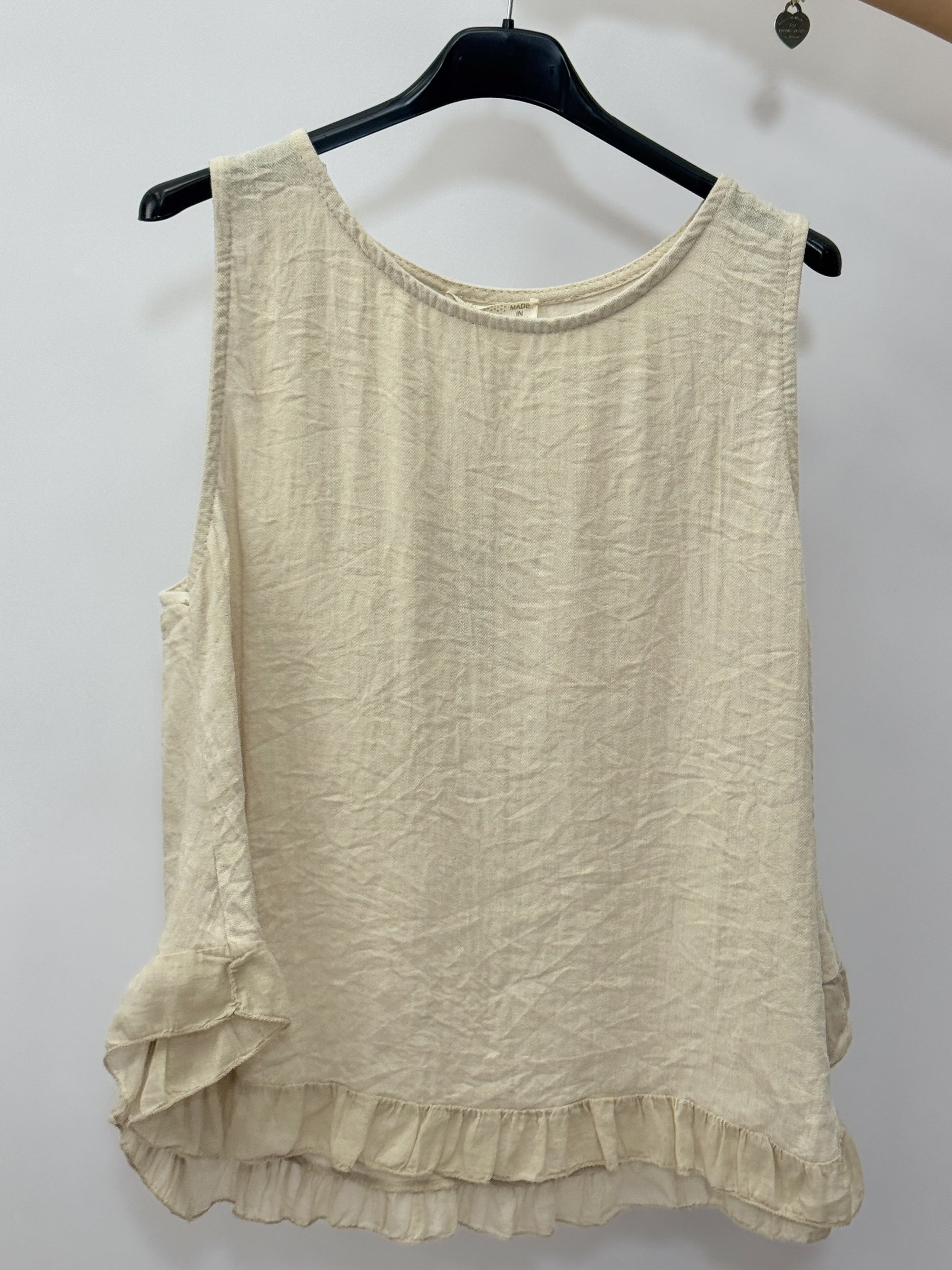 Maglia Smanicata con Balza sul Fondo