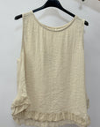 Maglia Smanicata con Balza sul Fondo