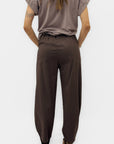 Pantalone 100% Cotone con Vita Elasticizzata e Gamba Morbida