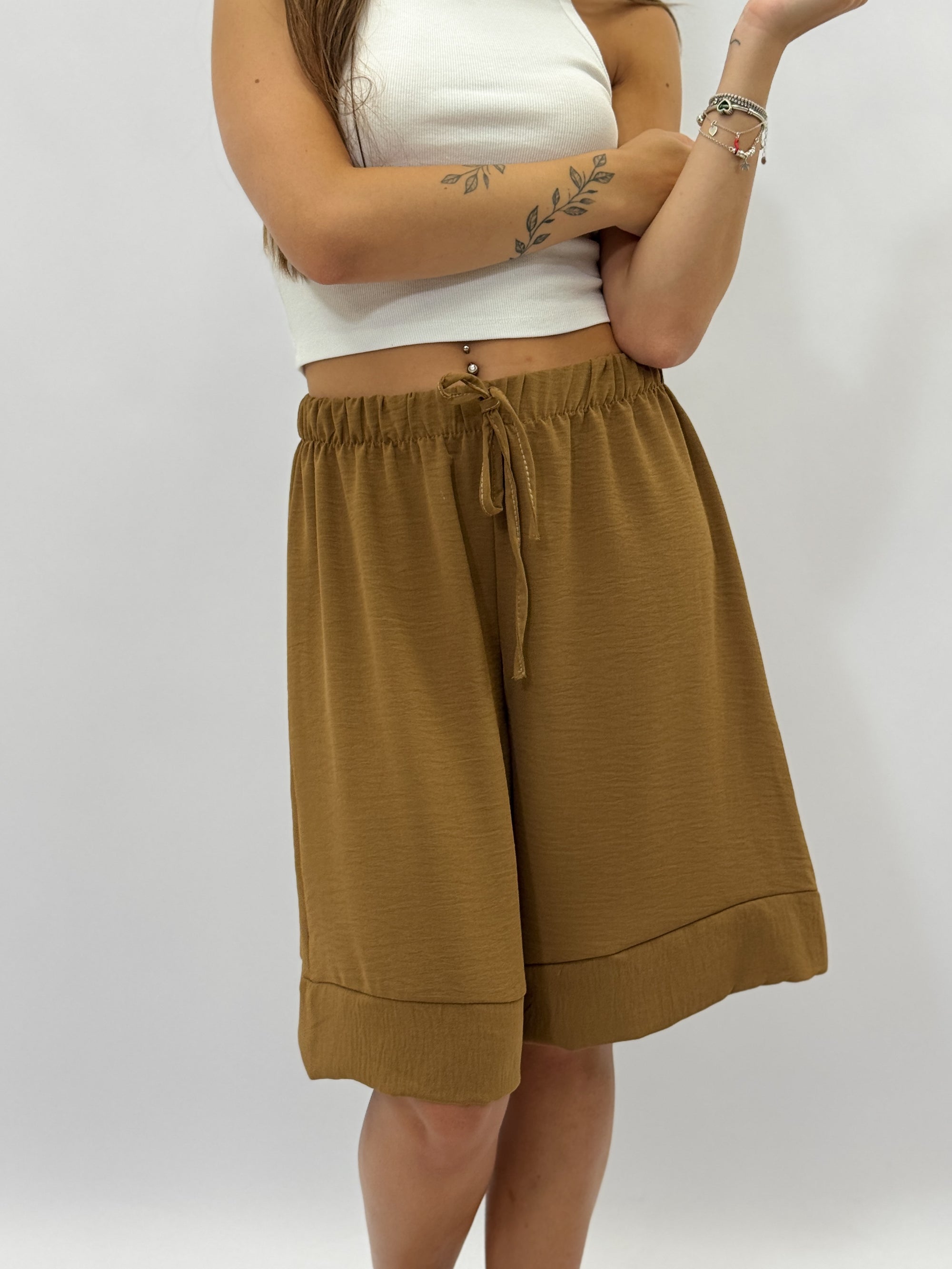 Pantaloncini a tinta unita