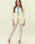 Completo elegante giacca e pantalone slim