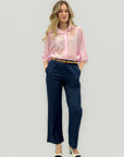Camicia leggera con colletto e maniche ampie