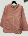 Giacca leggera impermeabile con cappuccio