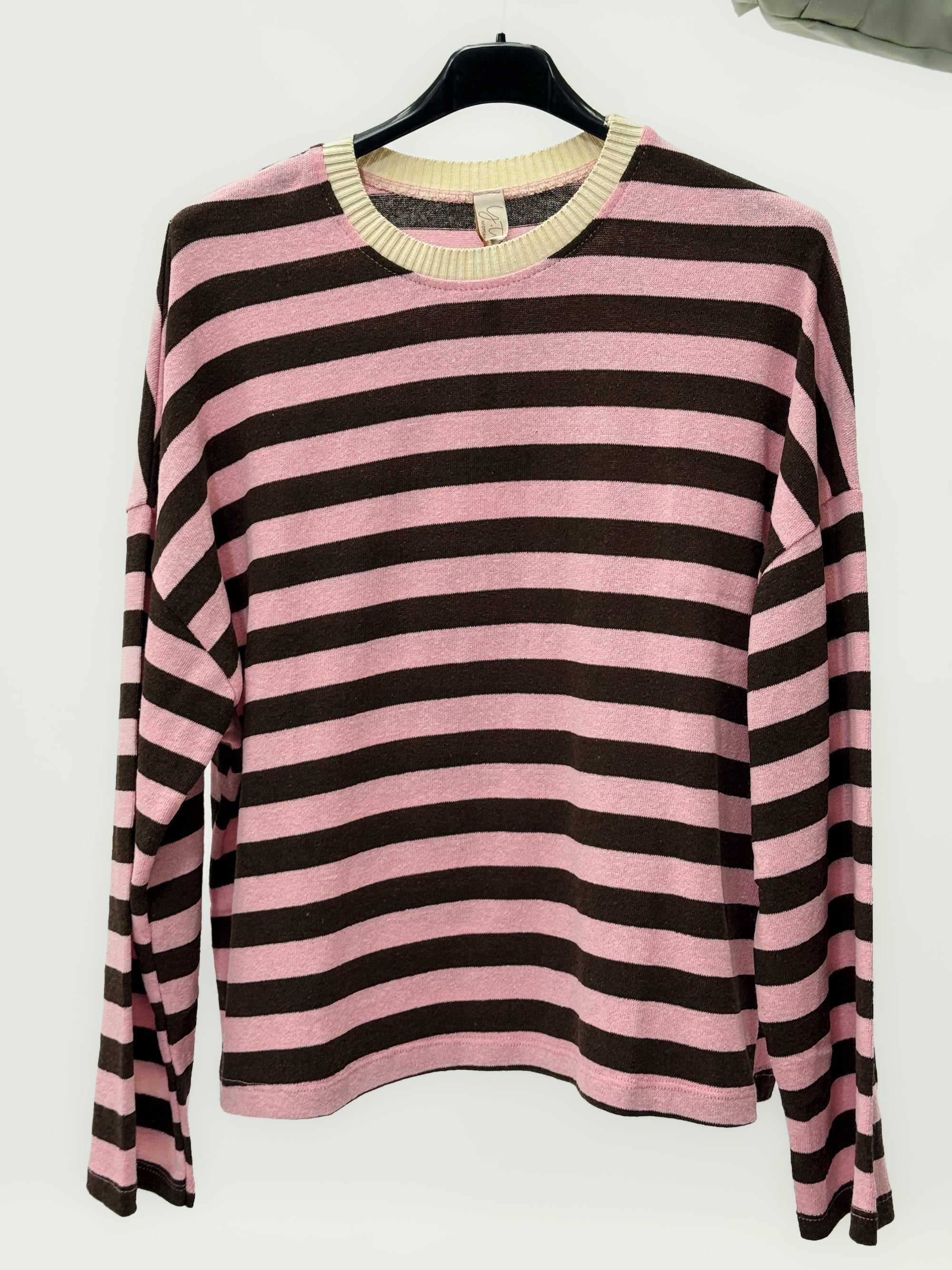 Maglia a righe con maniche ampie e vestibilità morbida