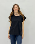 Maglia con bottoni laterali