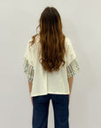 Maglia con manica a righe