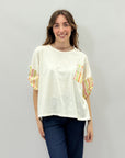 Maglia con manica a righe