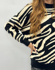 Maglione zebrato – Trendy e super morbido