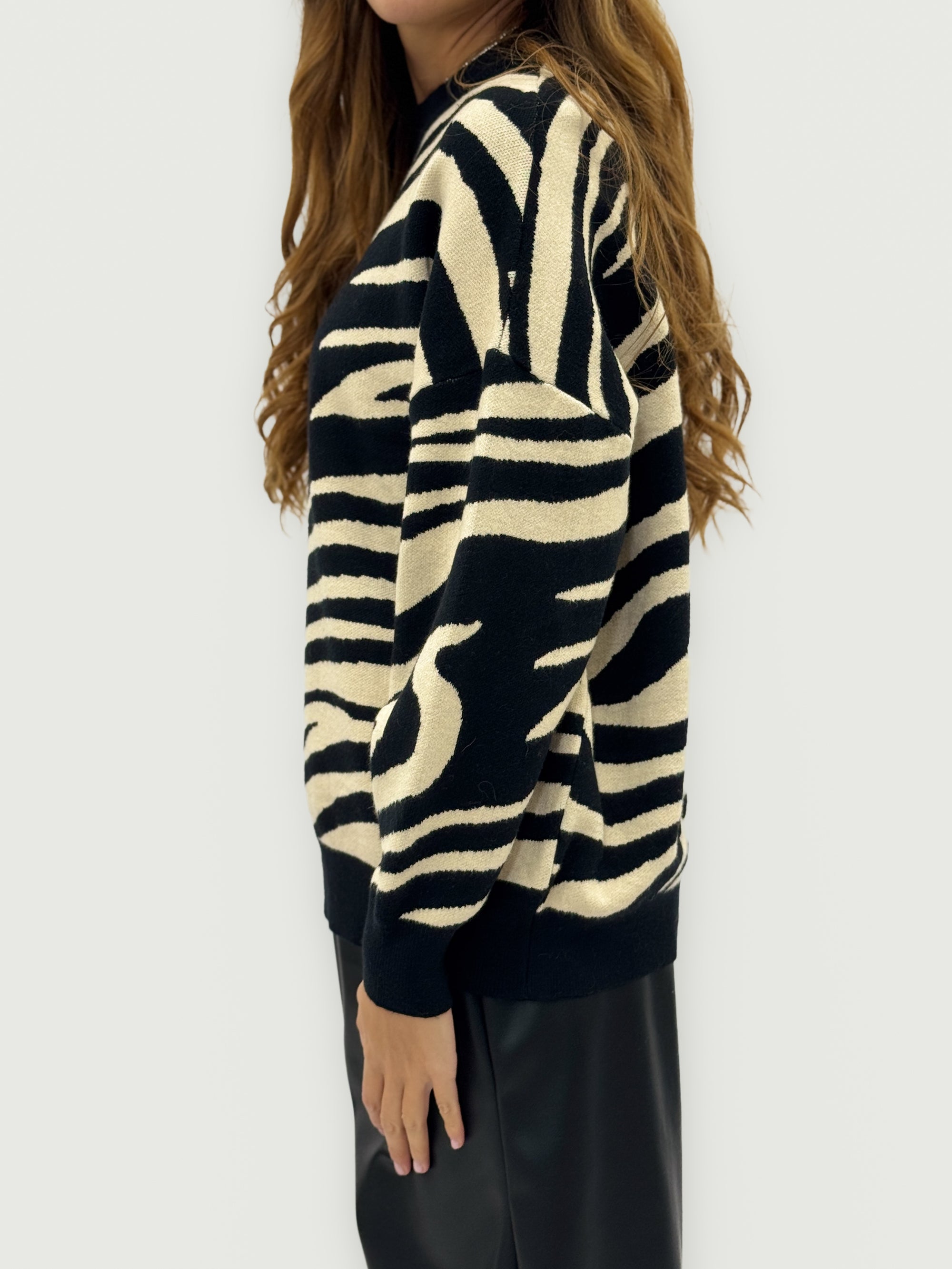 Maglione zebrato – Trendy e super morbido