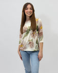 Maglia con stampa fiori