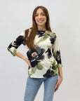 Maglia con stampa fiori