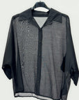 Camicia leggera con colletto e maniche ampie
