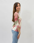Maglia con stampa fiori