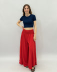 Pantaloni ampi elasticizzati