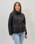 Piumino con zip