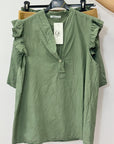 Completo con Top Volant e Shorts