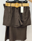 Completo con Top Volant e Shorts