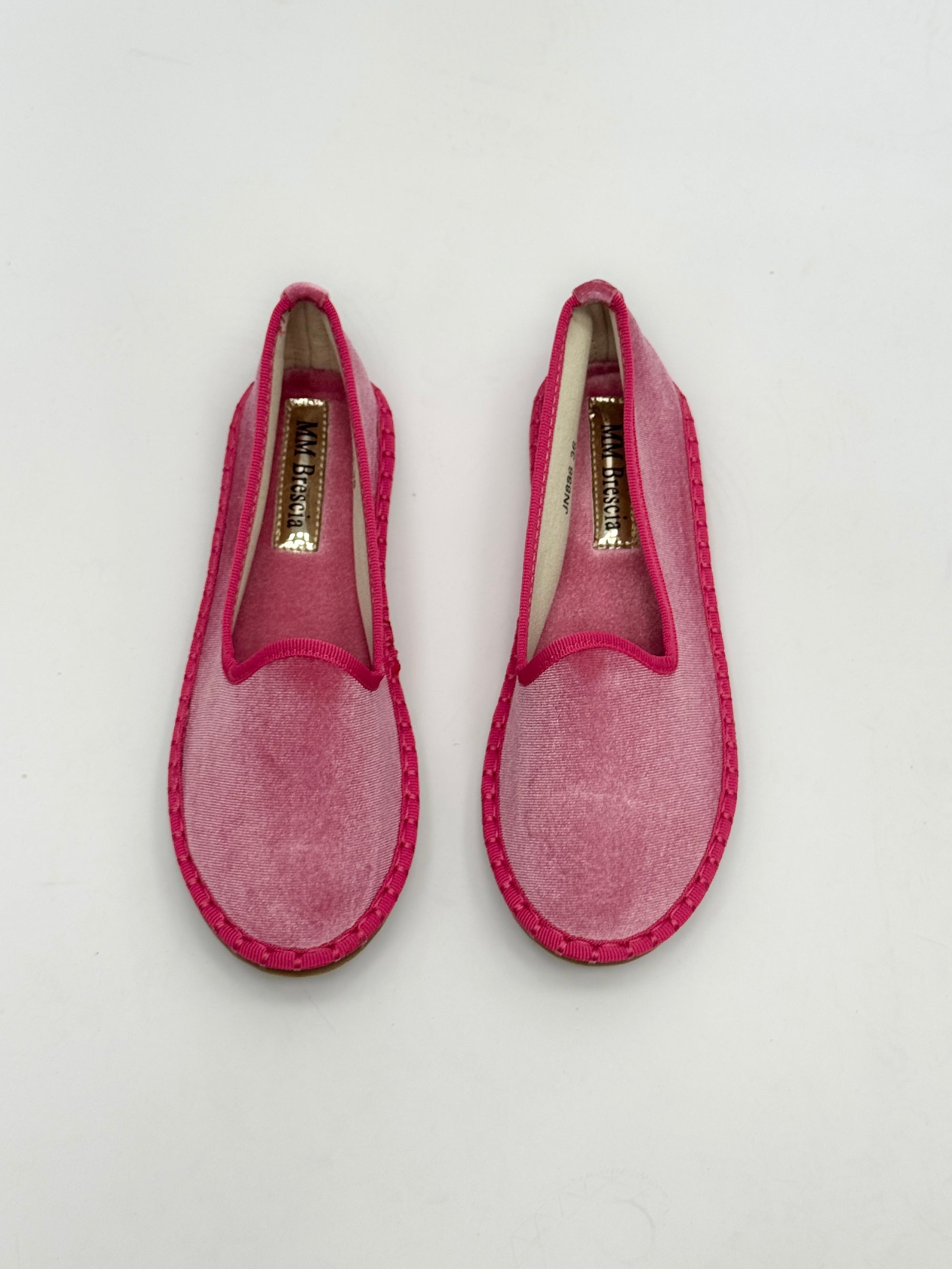 Friulane in velluto con bordo