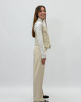 Completo gilet e pantalone con strass