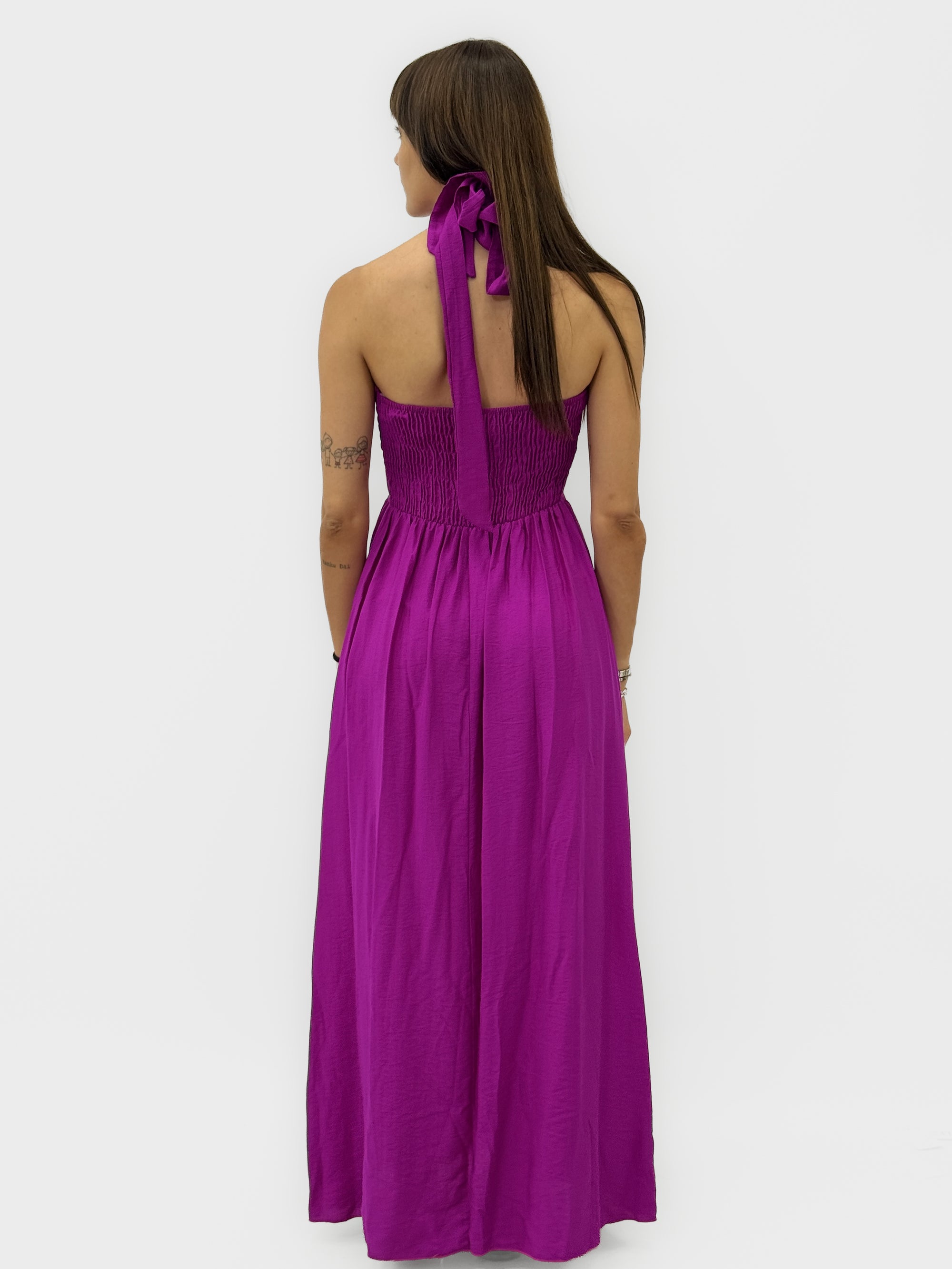 Abito Lungo con Scollo Halter
