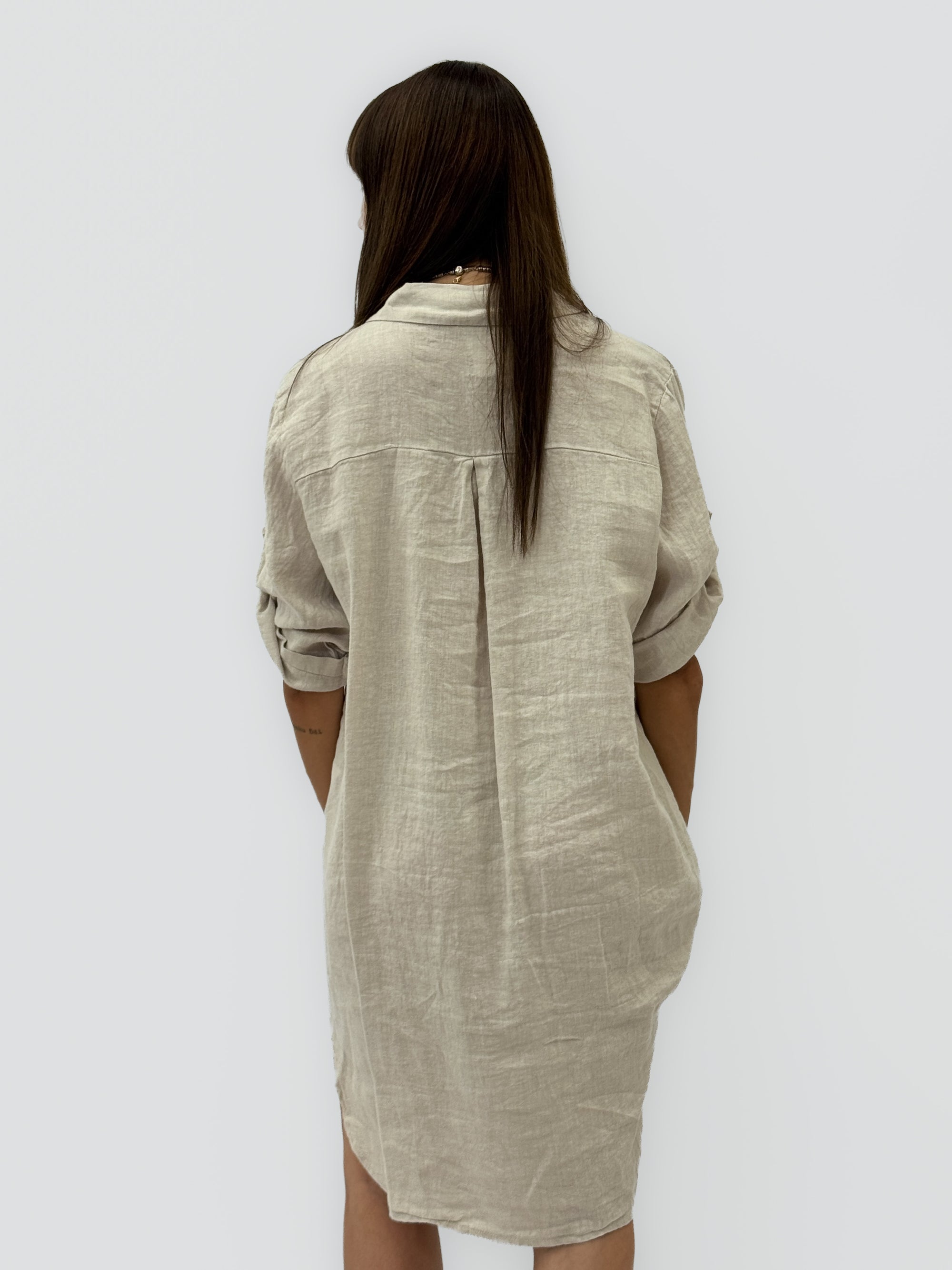 Camicia Oversize in 100% Lino Naturale