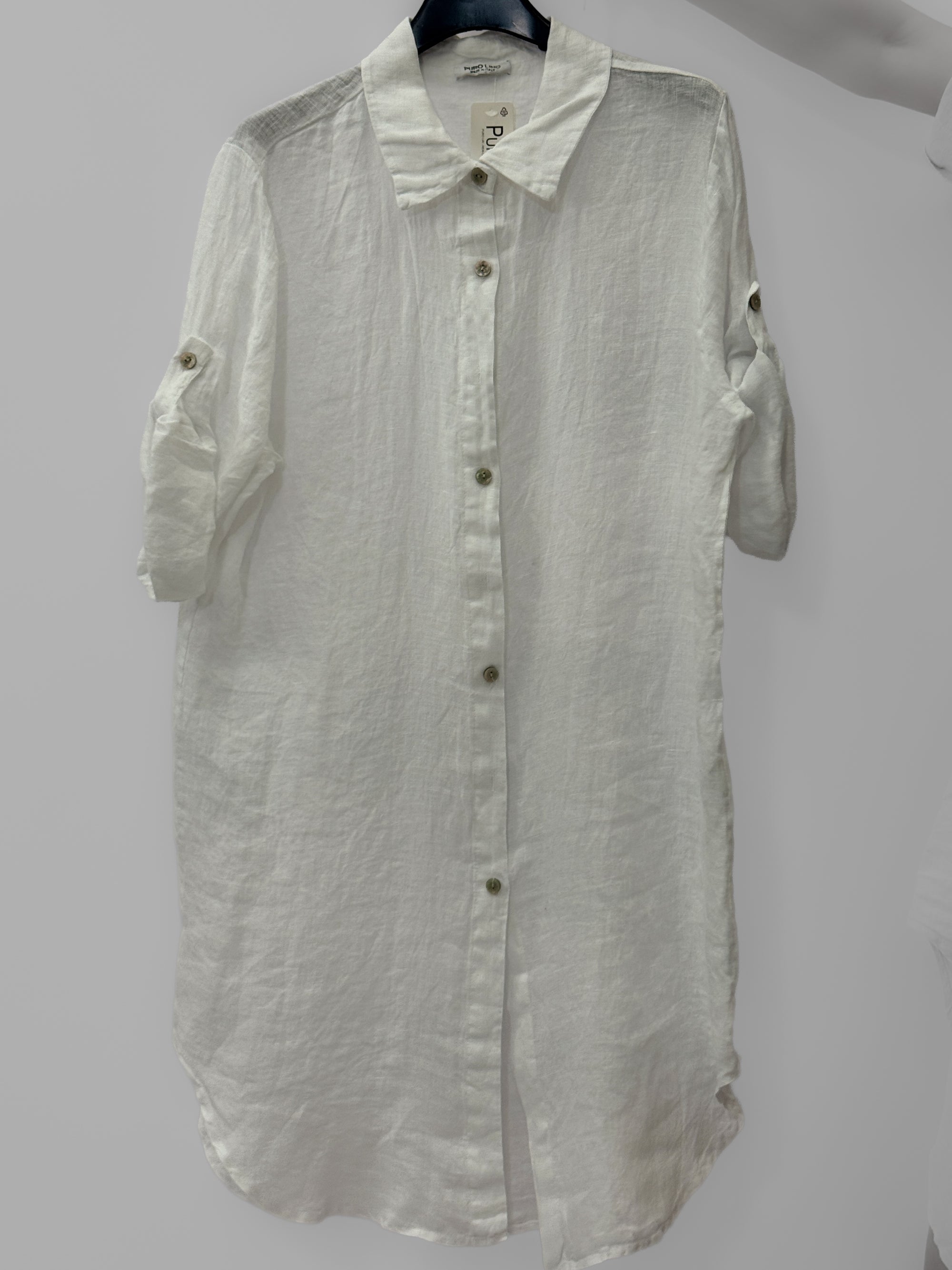 Camicia Oversize in 100% Lino Naturale