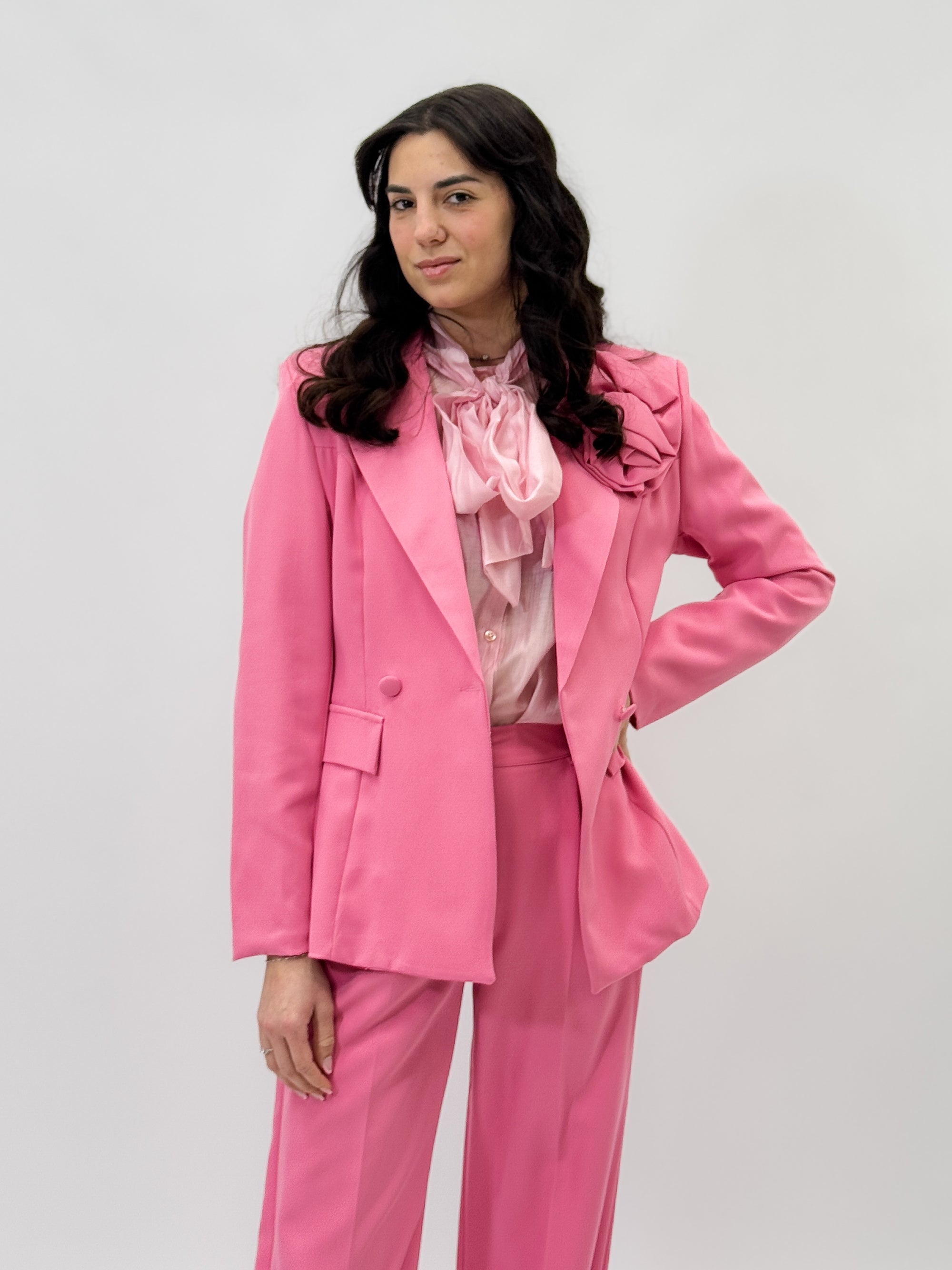 Completo premium giacca e pantaloni a palazzo