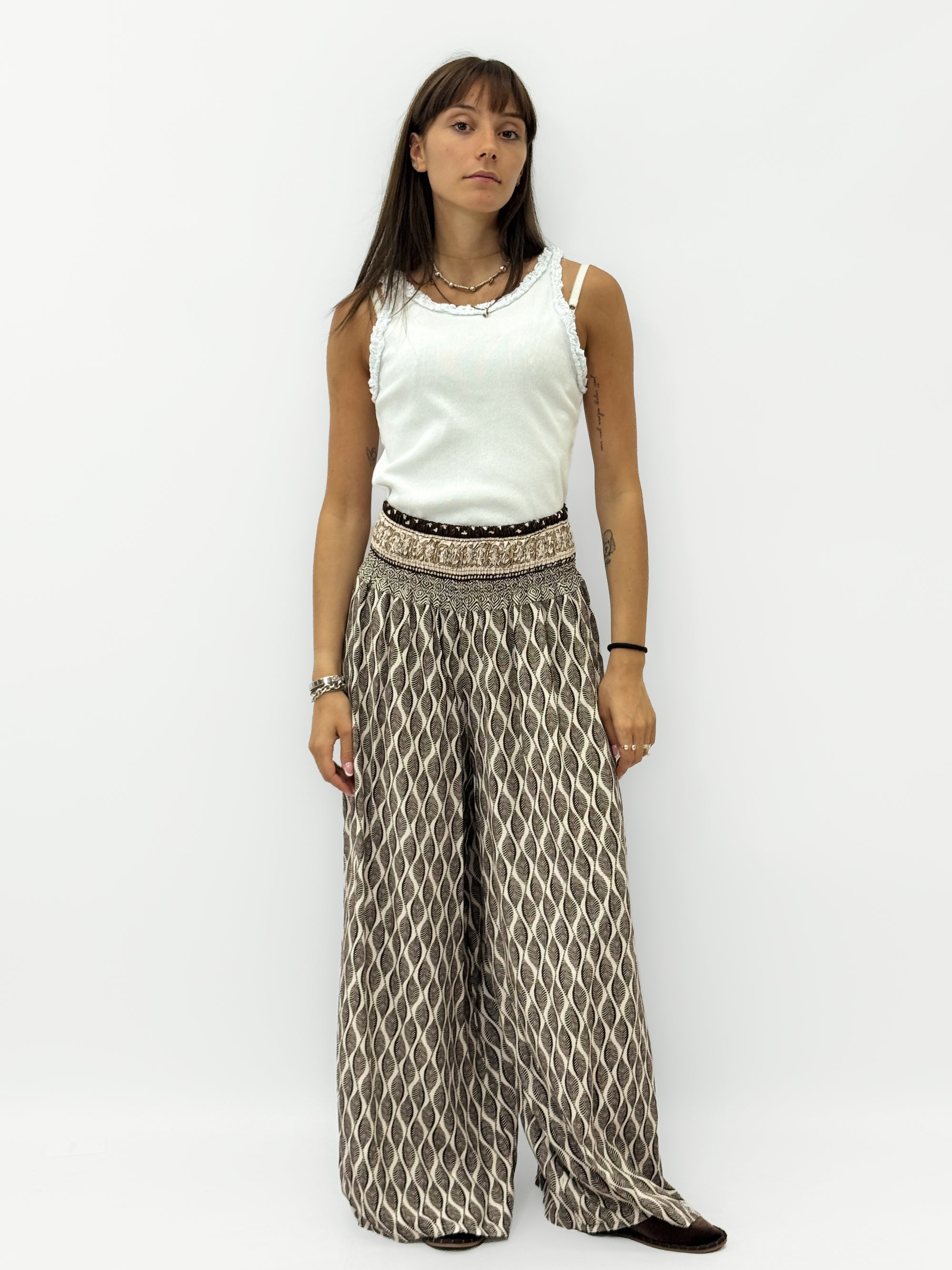 Pantaloni leggeri con fantasia