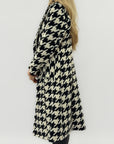Cappotto lungo maxi pied de poule