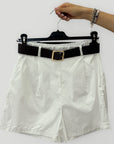 Pantaloncini in 100% Cotone con Pinces