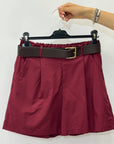 Pantaloncini in 100% Cotone con Pinces