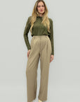 Completo Donna Gessato Blazer Doppiopetto e Pantalone