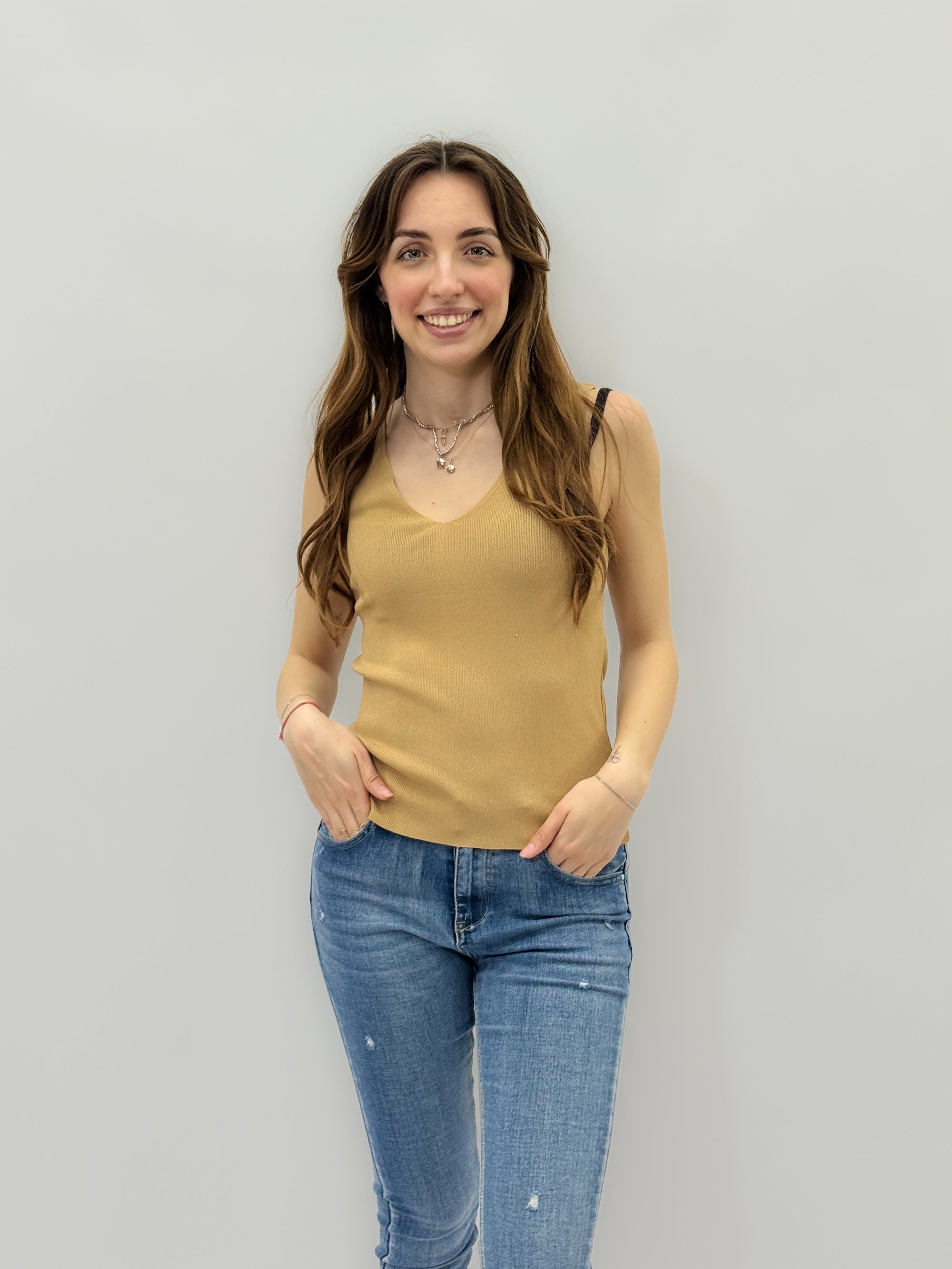 Maglia con scollo a v