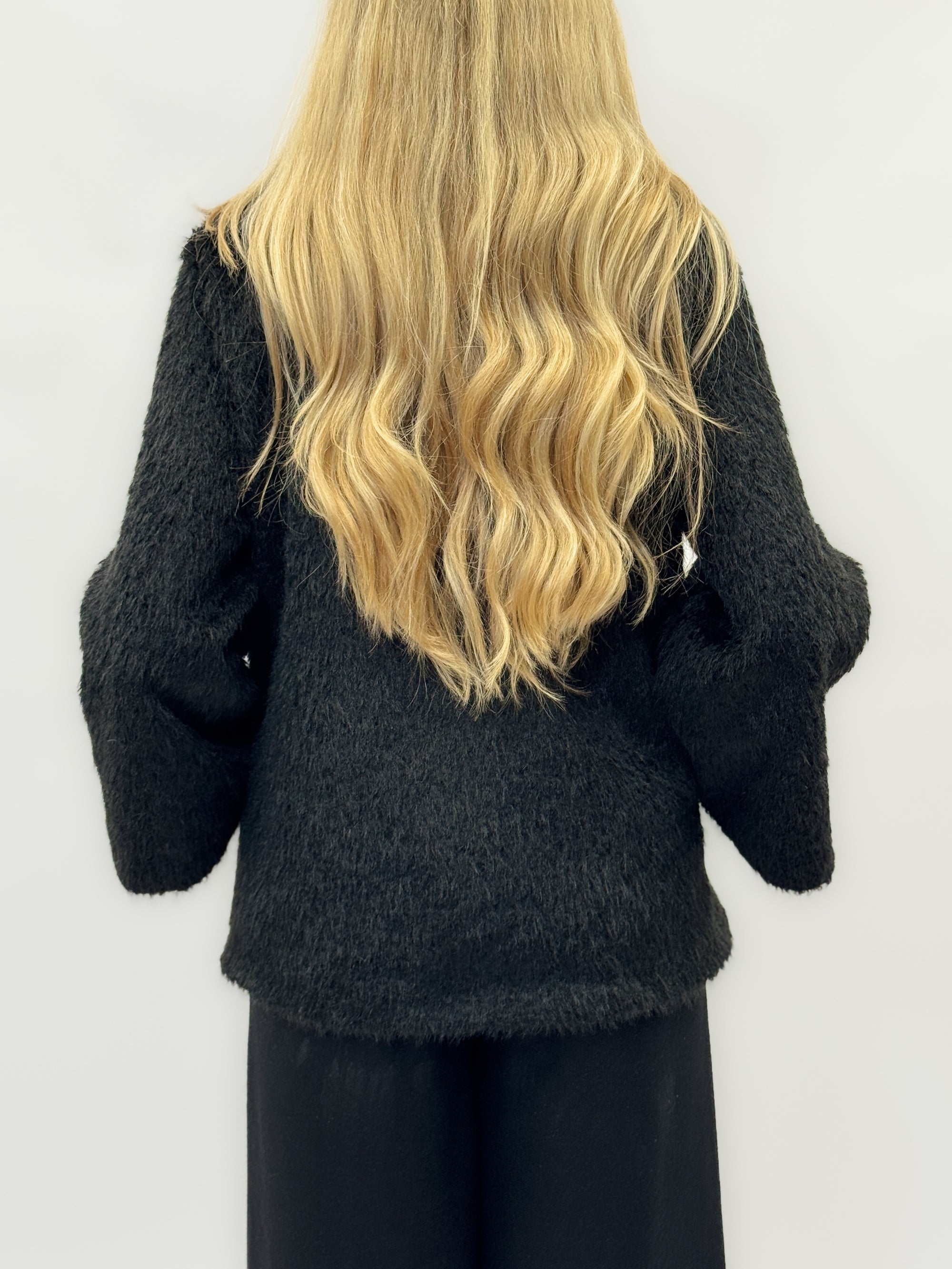 Giacca effetto cavallino con maxi bottoni