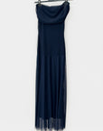 Abito Midi in Tulle con Scollo Bardot