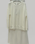 Completo Minimal con Felpa e Pantalone Ampio Comfy Chic